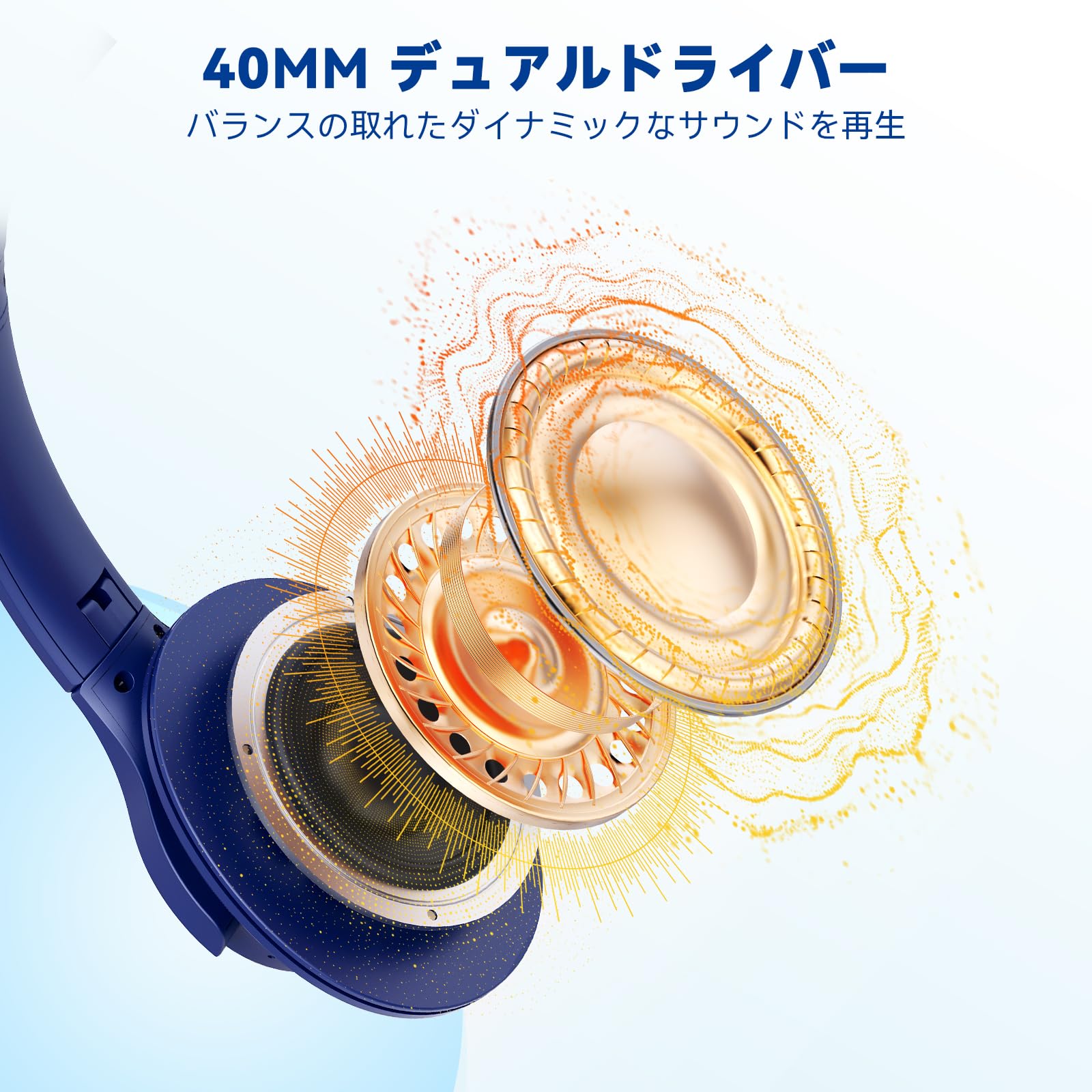 ワイヤレス ヘッドホン KVIDIO Bluetooth 5.0 55時間再生 Amazon.co.jp: KVIDIO Wireless Headphones, Bluetooth 5.4, 55 Hours
